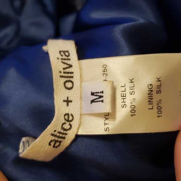 Alice+Olivia silk sequined dress size M NWOT - Picture 9 of 9